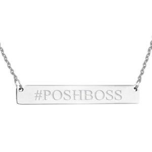 2/$15 - POSH BOSS silver stainless necklace